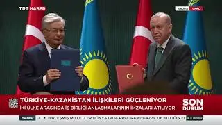 Türkiye-Kazakistan İlişkileri Güçleniyor. Anlaşma İmza Töreni ve Basın Toplantısı.TRT HABER 29.07.25