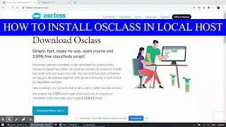 HOW TO INSTALL OSCLASS IN LOCAL HOST