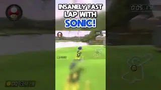 INSANELY FAST Lap With SONIC! #mariokart #mariokart8deluxe #sonic #sonicthehedgehog #mods