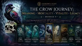 Part 10 ~ The Crow Spirit Animal guide art journey ✨️  Guided meditation 🧘&zwj;♀️ 
