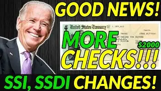 MORE Fourth $2000 Stimulus Checks Update ON THE WAY! SSI,SSD CHANGES + Student Loan Forgiveness $50k