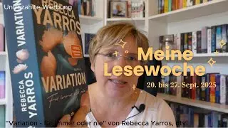 Meine Lesewoche vom 20. bis 27. September 2025