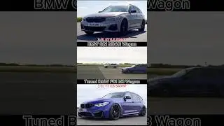 BMW M340i Vs Tuned BMW M3 Roll Race #bmw #m340i #bmwm340i #m3 #bmwm3 #m3touring #rollrace #bmwm