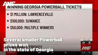 Several smaller Powerball prizes won in Georgia