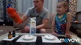 #играем в юных химиков -часть 2 #красивый опыт с молоком