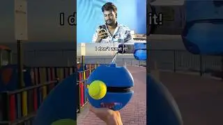 Rebound ball for long tennis 🎾 and cricket practice 🏏The best gift 🎁#cricket #tennis #sports
