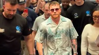 Canelo Arrives in Saudi Arabia MOBBED by media ahead of William Scull fight!