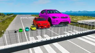 Big & Small Cars vs Barriers &mdash; BeamNG.Drive 4k Gameplay &mdash; Rescind Gaming