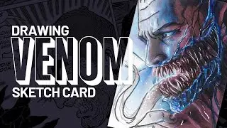 Drawing VENOM Taking Over Eddie Brock! (Live Art Recap)