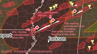 EAS Tornado Warning for EF4 Rolling Forks Tornado and EF3 Black Hawk Tornado on WJON IP 3-24-2023