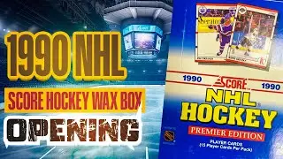 1990 NHL Score Hockey Wax Box Opening Sport Cards 🏒 Opening a Box of Hockey Cards
