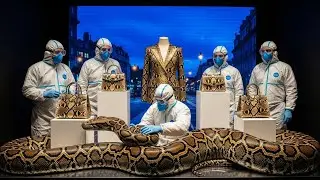 Bade Sanp Ki Khaal Kaise Luxury Ban Jati Hai? Shocking Factory Process!