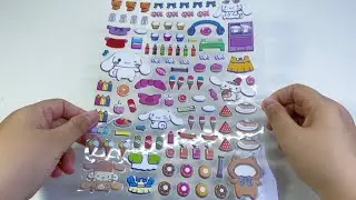 [ASMR]Super cute Sanrio story sticker book!