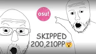 My first 200pp playy! | yes it was a farm map 😔| osu!