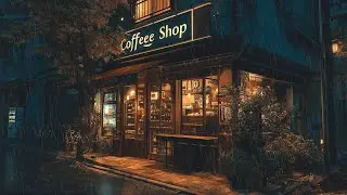 90s Japanese Coffee Shop Ambience 🌙 Rainy Lofi Chill Beats to Relax