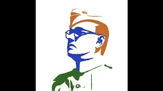 Netaji Subhash Chandra Bose Digital art | Easy tutorial on procreate | Netaji Drawing