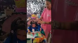 Twins turn at hair salon #fyp #haircare #hair #Twins #reborns