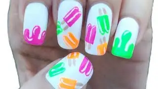 Easy Popsicle Nail Art Tutorial Design