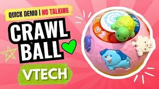 VTech Crawl and Learn Ball Toy Demo | No Talking, Simple Toy Review
