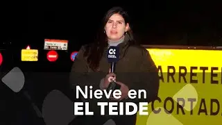 Nieve en el Teide con la borrasca Francis