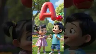 A to E  Alphabets Fruits song  🍎 Fun Learning Song for Kids #kidslearning #kidsvideo #alphabet