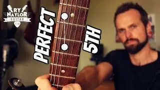 Learn Fretboard Shapes - Playing the Perfect Fifth on Guitar (Power Chord) Guitar Intervals Lesson