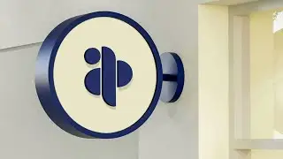A P 3d sign mockup logo design | pixellab editing tutorial