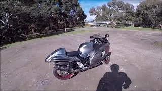 2019 Suzuki Hayabusa Yoshimura R77 Slip-on sound test