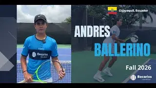 Andres Ballerino - College Tennis Video - UTR 9.65 - Fall 2026 - Lefty
