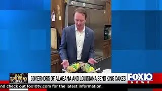 Governers of Alabama and Louisiana send king cakes