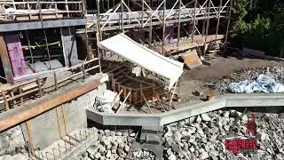 Waterfront Concrete Pumping on West Vancouver, Canada 