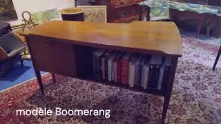 Bureau Danois Peter Lovig Nielsen mod&egrave;le Boomerang en Teck