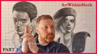 PART 3🩸Resident Evil Chris and Jill Time lapse Drawing🦠