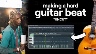 KookUp making a hard guitar beat from scratch (uncut, no edits)