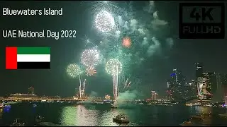 [4K] Bluewaters Island | UAE National Day Celebration 2022 | Fireworks | Emirati Show | Walking Tour
