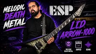 ESP Arrow-1000 Demo | Melodic Death Metal Riffs & Leads | Charcoal Burst Satin