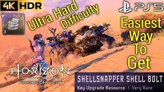 Easiest Way to Get Shellsnapper Shell Bolt in Ultra Hard Horizon Forbidden West Update PS5 Gameplay