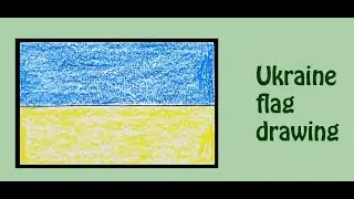 Flag of Ukraine | original voice tutorials #satisfying #creativeart #drawingforbeginners