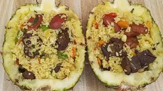 Let's Make Some Delicious Pineapple 🍍Fried Rice at Home 