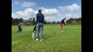 Members from The Links Golf practising at Flempton