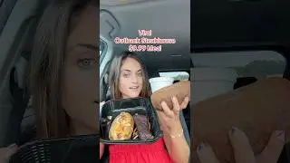 Let&rsquo;s try the VIRAL Outback Steakhouse $9.99 Meal 🥩🥔🥖#outback #outbacksteakhouse