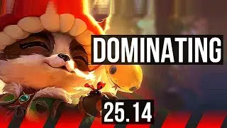 TEEMO vs DR. MUNDO (TOP) | 10/2/10, 500+ games, Dominating | KR Master | 25.14