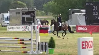 Marek Wachsmuth und Laska - Springpferdepr&uuml;fung Kl. A**