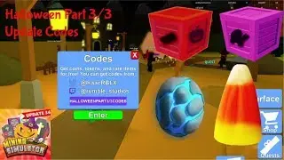 HALLOWEEN PART 3/3 CODES!! || Mining Simulator - Roblox