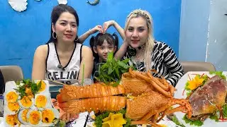LÀNG HẢI SẢN MIX TẶNG TÔM TÂY ÚC HẢI SẢN MỪNG  SINH NHẬT TUYỀN VLOG HẤP DẪN SIÊU NGON #Tuyềnvlog