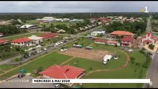 Macouria : images aériennes du confinement de la commune