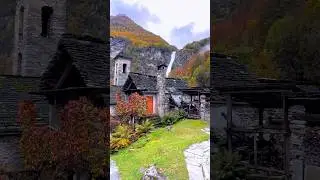 🛑 A unique Swiss village in the mountains #shorts #switzerland #nature #alps #abba