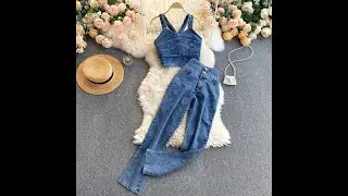 Korean Denim Pants Coordinates