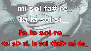 L'emozione non ha voce - karaoke notazionale