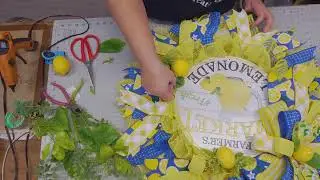 Let's Take Some Lemons and Make Lemonade Wreath Making Tutorial